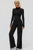 The FemmeFit Zip Jacket Straight Leg Pants 2-Piece Set