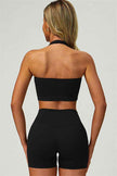 The Seraphine Halter Crop Top Shorts 2-Piece Set