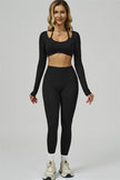 The Prime Long Sleeve Crop Top Leggings 2-Piece Set