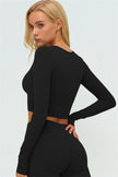 The Lushness Long Sleeve Crop top