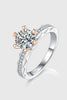 1 Carat Moissanite 925 Sterling Silver Ring