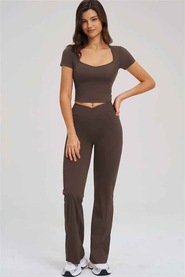 The Sizzle T-shirt Flared Leggings 2-Piece Set