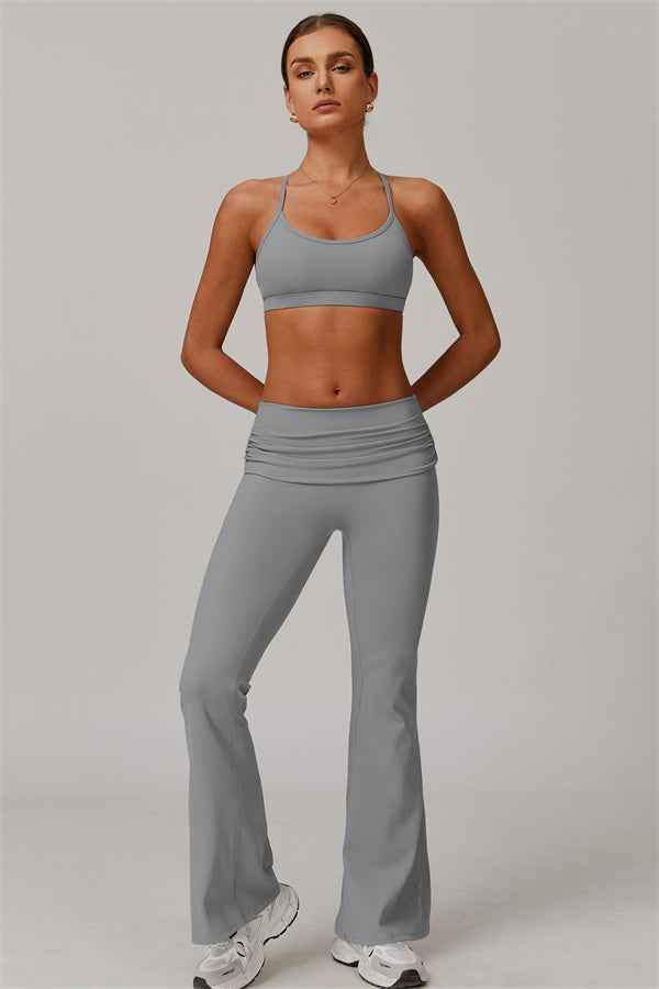 The Juno Star Sports Bra Flared Leggings 2-Piece Set