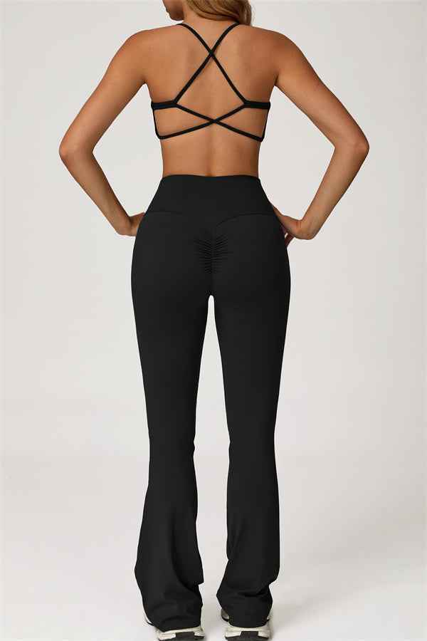 The Lily Sports Bra Flared Leggings 2-Piece Set
