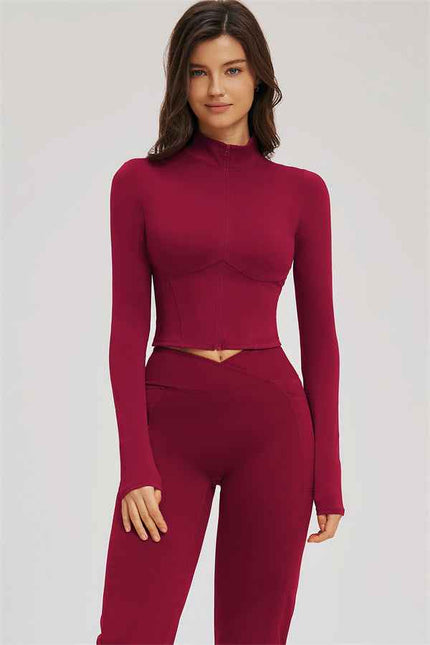 The Sizzle Zip Jacket Flared Leggings 2-Piece Set