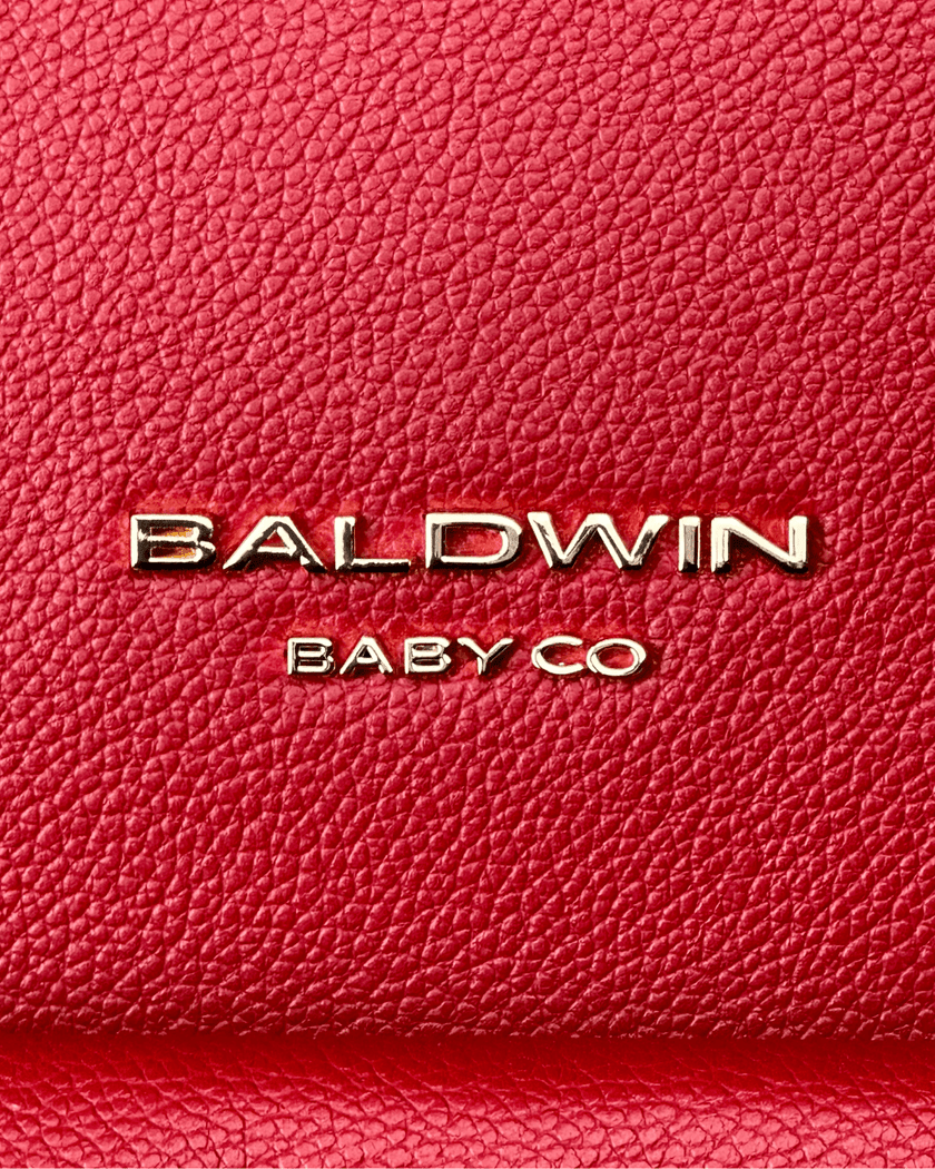 The Daphne Diaper Bag - Crimson