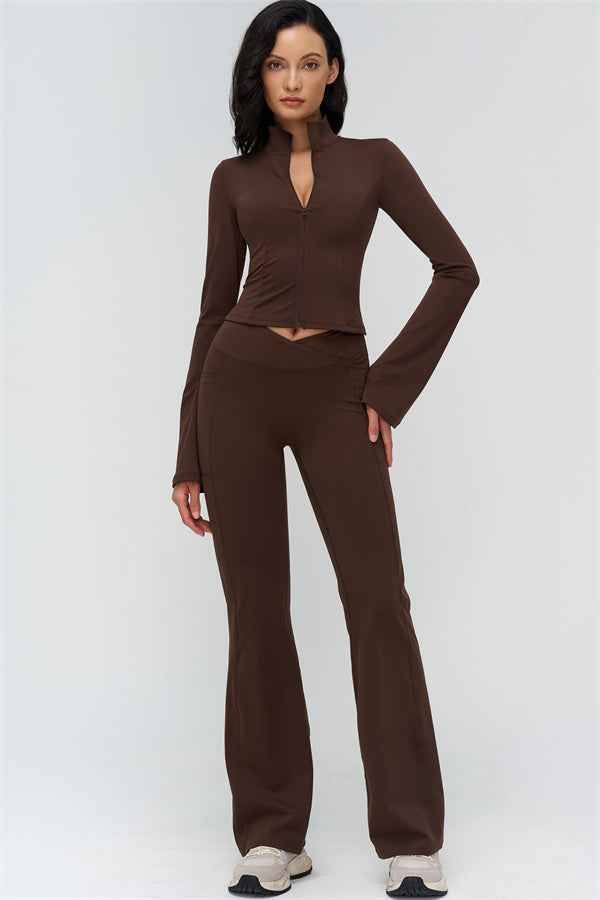 The BoldFit Jacket Flared Leggings 2-Piece Set