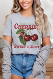 Fresh Picked Cherries Graphic Plus Tee - Pikemla
