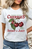 Fresh Picked Cherries Graphic Plus Tee - Pikemla