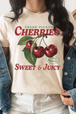 Fresh Picked Cherries Graphic Plus Tee - Pikemla