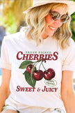 Fresh Picked Cherries Graphic Plus Tee - Pikemla