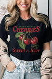 Fresh Picked Cherries Graphic Plus Tee - Pikemla