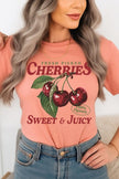 Fresh Picked Cherries Graphic Plus Tee - Pikemla