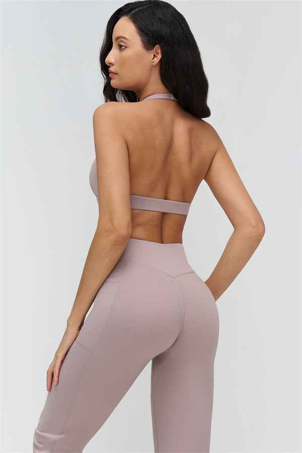 The BoldFit Sports Bra Flared Leggings 2-Piece Set