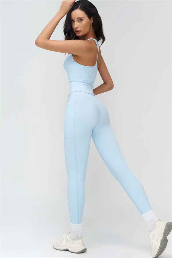 The BoldFit Crop Top Leggings 2-Piece Set