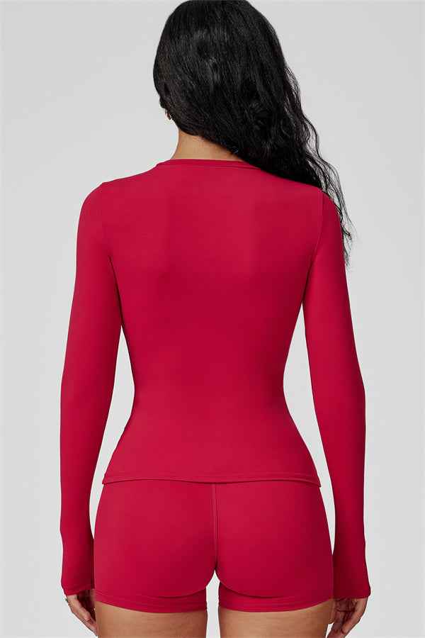 The Oasis Long Sleeve T-shirt Shorts 2-Piece Set