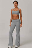 The Juno Star Sports Bra Flared Leggings 2-Piece Set