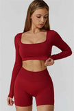 The Reign Long Sleeve Crop Top