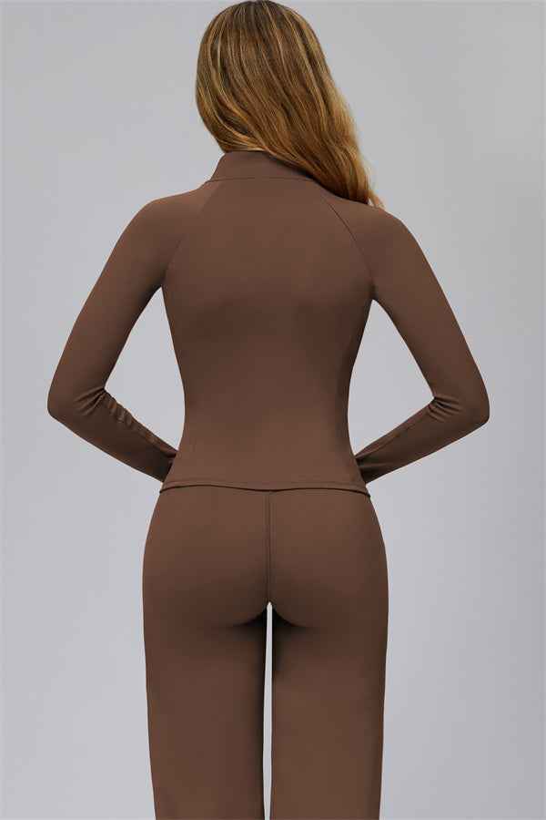 The FlexCore Pure Zip Jacket Flared Leggings 2-Piece Set
