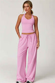 The Sprint Halter Tank Top Sweatpants 2-Piece Set