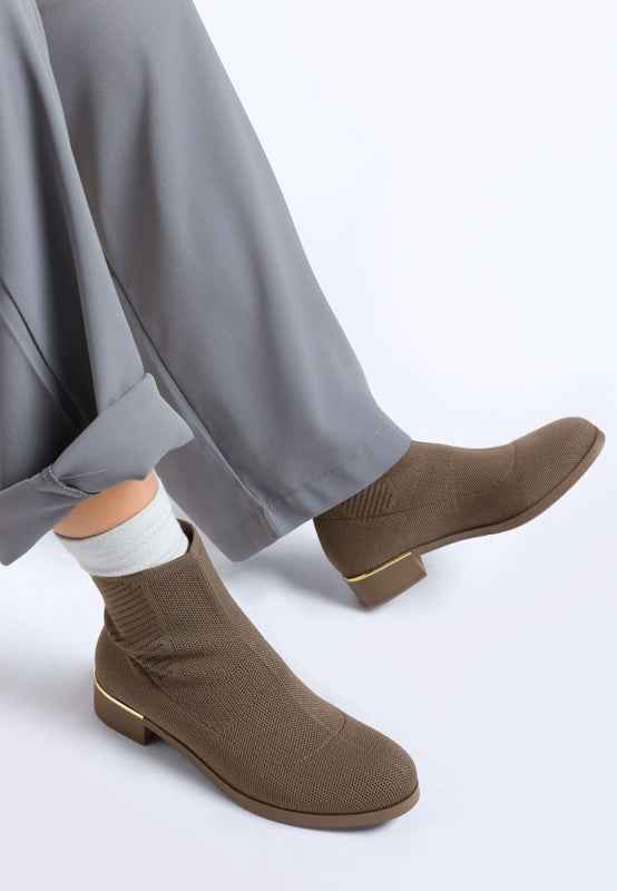 Rosamund Knitted Sock Boots