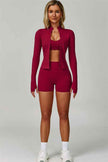 The Seraphine Jacket Sports Bra Shorts 3-Piece Set