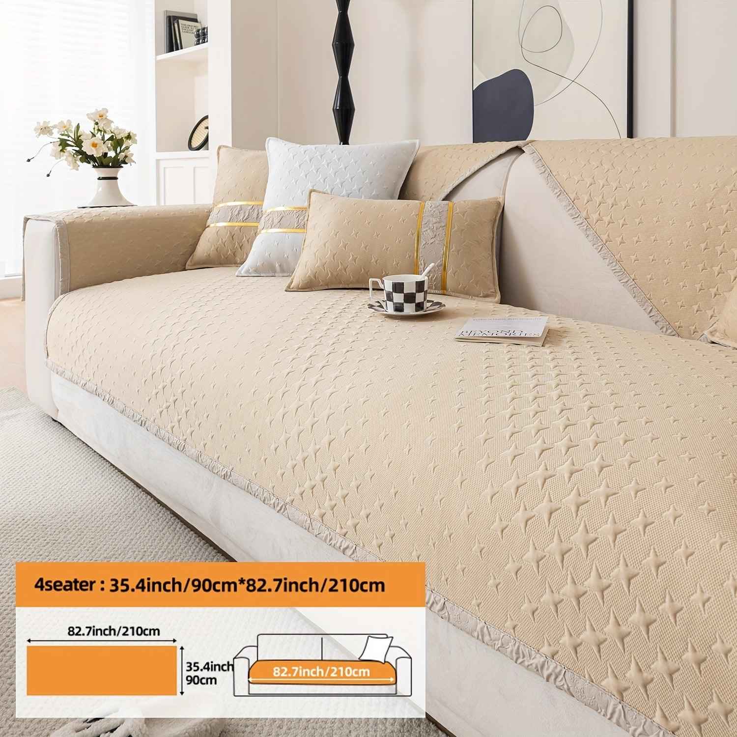 Summer Cooling Silk Non-slip Sofa Cover- Couch Cover for Dogs