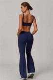The Halo Sports Bra Flared Leggings 2-Piece Set