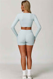 The Lavish Long Sleeve Cut-out Crop Top