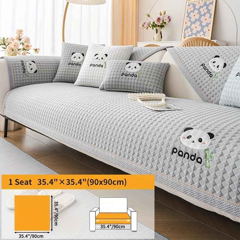 Waterproof Couch Cover, Non-Slip Panda Pattern Sofa Cover