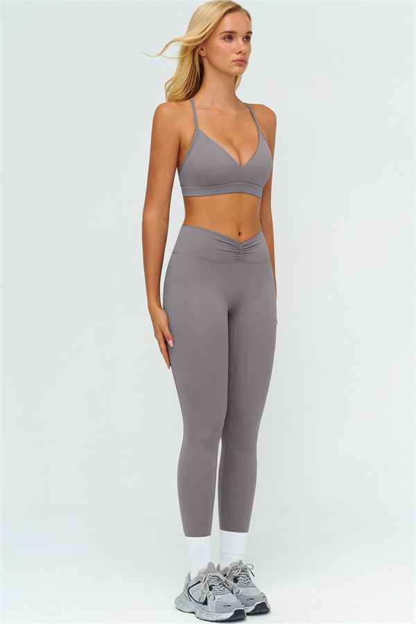 The Lushness Y-Back Sports Bra Leggings 2-Piece Set
