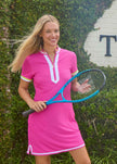 Pink Short Sleeve Sport Dress