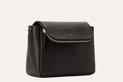 Genuine Leather Fold Over Crossbody - Pikemla