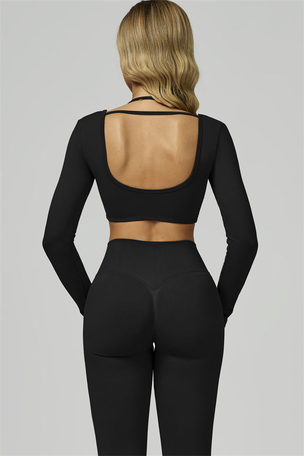 The Prime Long Sleeve Crop Top Leggings 2-Piece Set