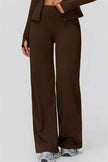 The FemmeFit Zip Jacket Straight Leg Pants 2-Piece Set