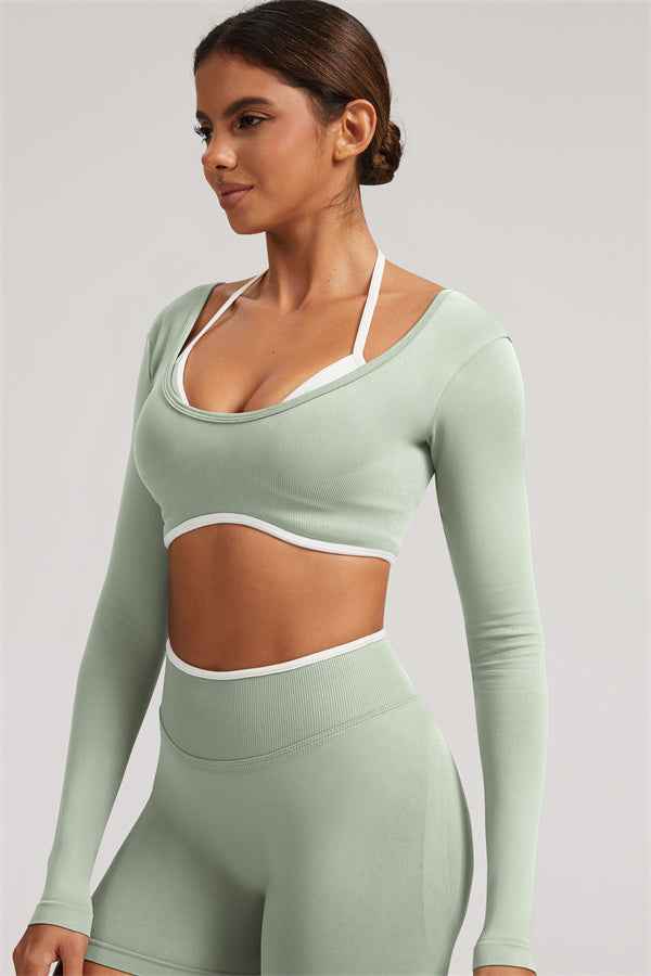 The Elevate New Long Sleeve Crop top