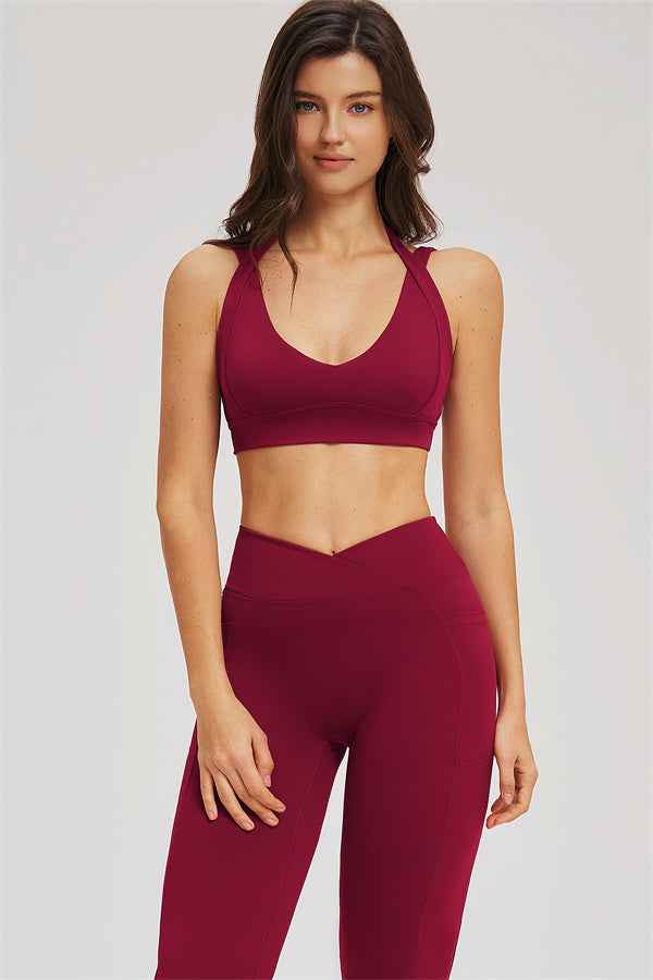 The Sizzle Sports Bra Flared Leggings 2-Piece Set
