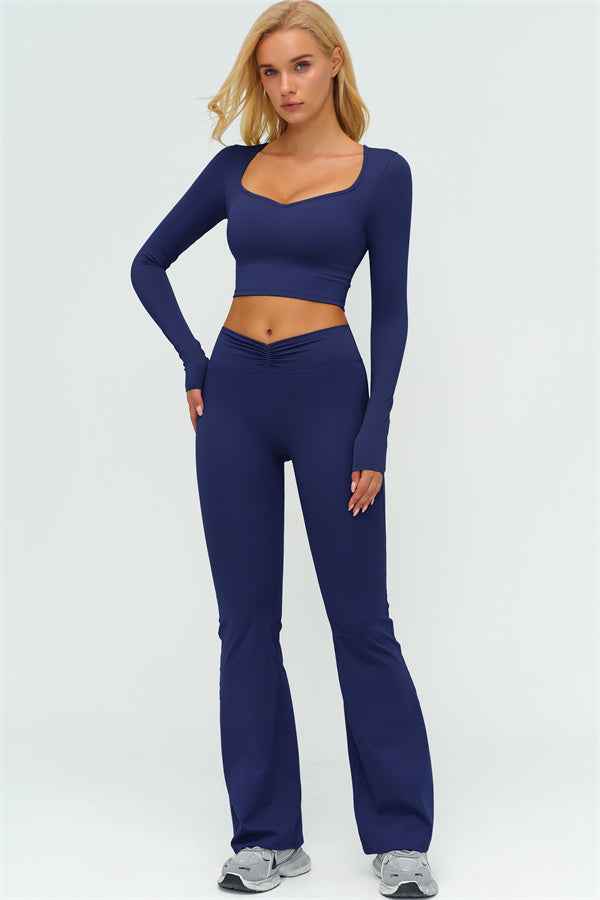 The Lushness Long Sleeve Crop top