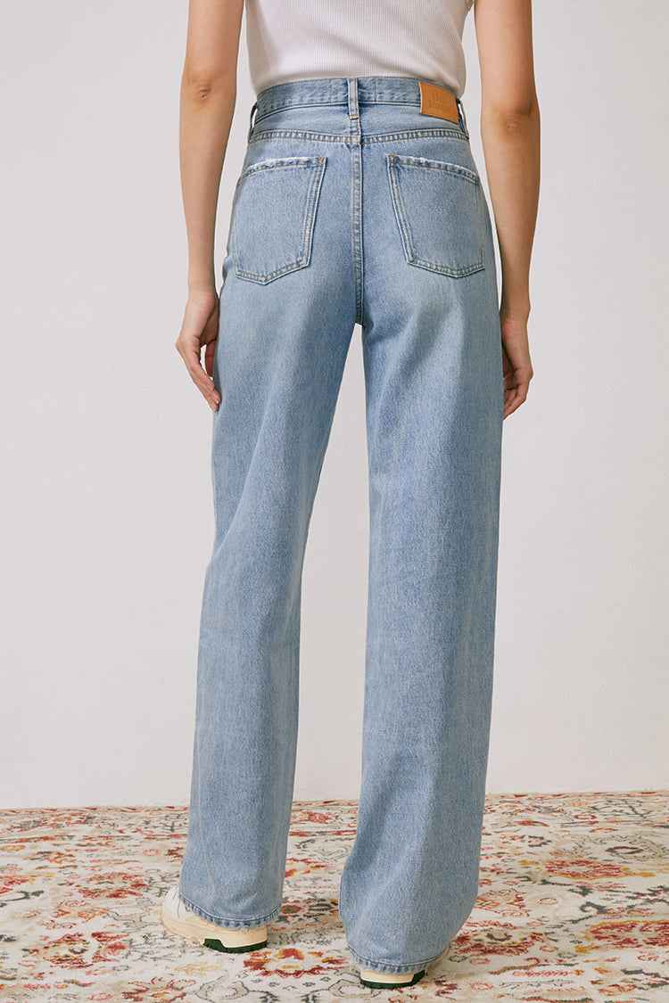 Coney Island Whitefish High Rise Wide Jeans HJ007