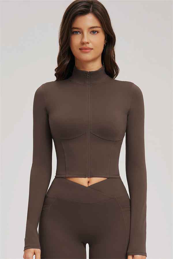 The Sizzle Zip Jacket Flared Leggings 2-Piece Set