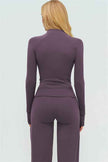 The Twirl Zip Jacket Halter Tank Top New Straight Leg Pants 3-Piece Set
