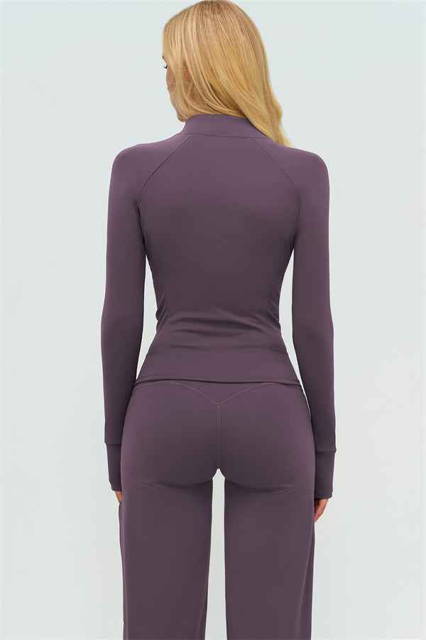 The Twirl Zip Jacket Halter Tank Top New Straight Leg Pants 3-Piece Set