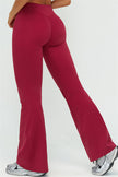 The Lushness V-Back Sports Bra Flared Leggings 2-Piece Set