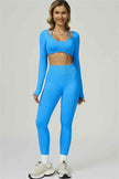 The Prime Long Sleeve Crop Top Leggings 2-Piece Set