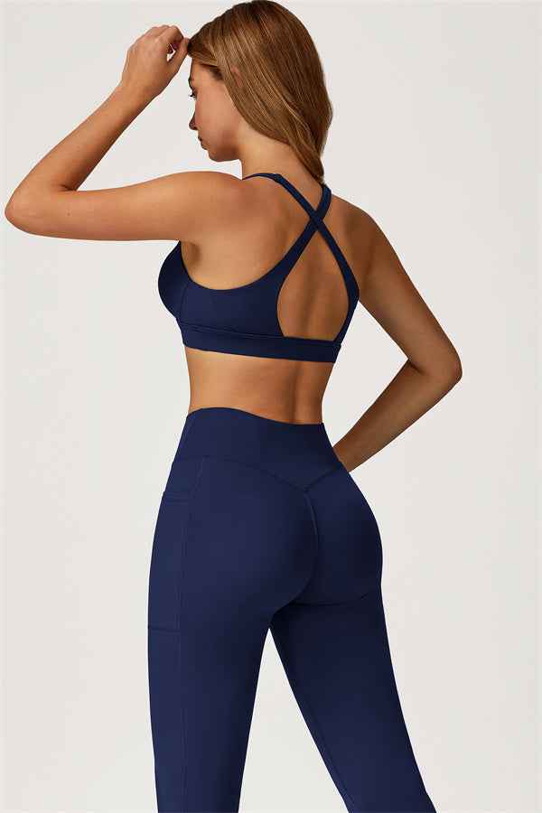 The Glacier Sports Bra Flared Leggings 2-Piece Set