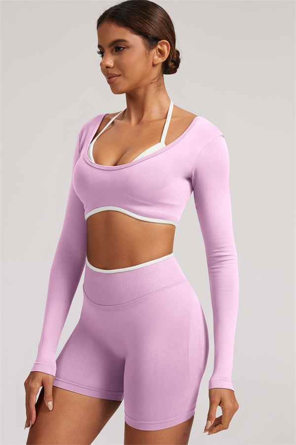 The Elevate New Long Sleeve Crop top