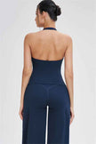 The Stride Crop Top Straight Leg Pants 2-Piece Set