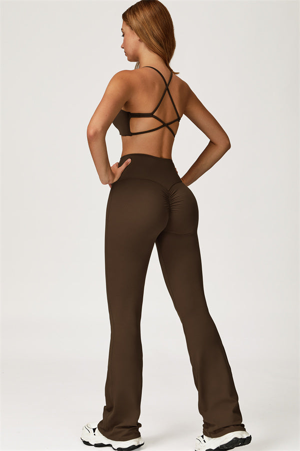The Lily Sports Bra Flared Leggings 2-Piece Set