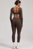 The Elevate Long Sleeve Crop top Leggings 2-Piece Set