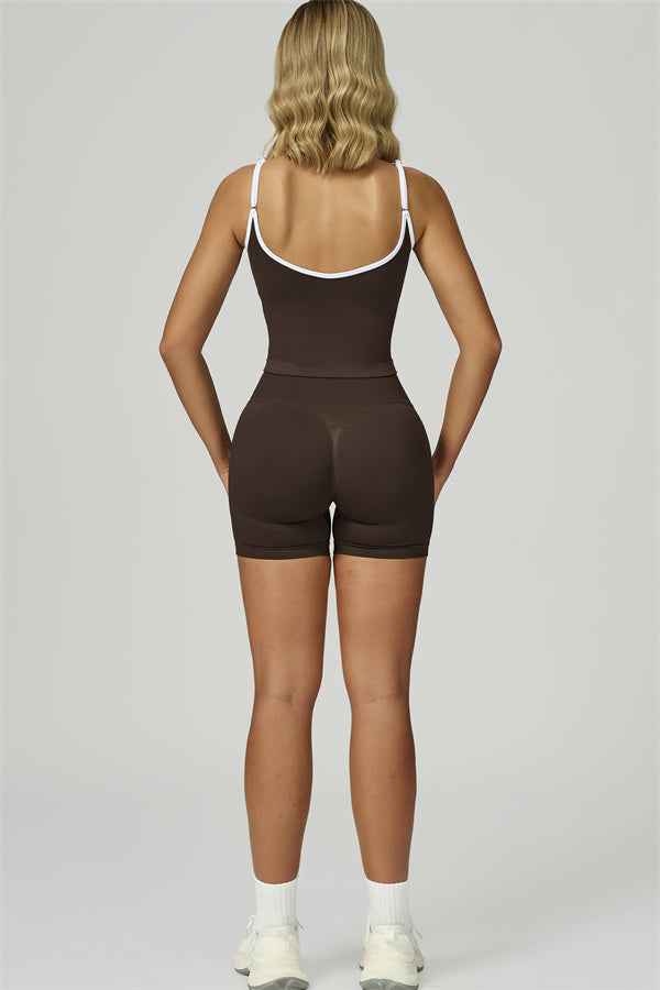 The Prime Line Crop Top Shorts 2-Piece Set